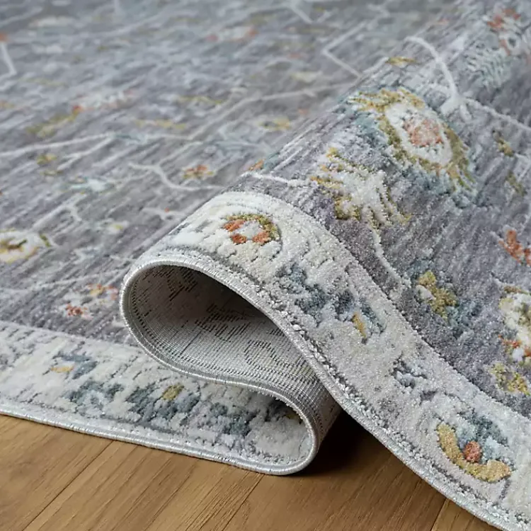 Area Rugs-Kirklands Home Gray Ivory Area Rug, 7x9