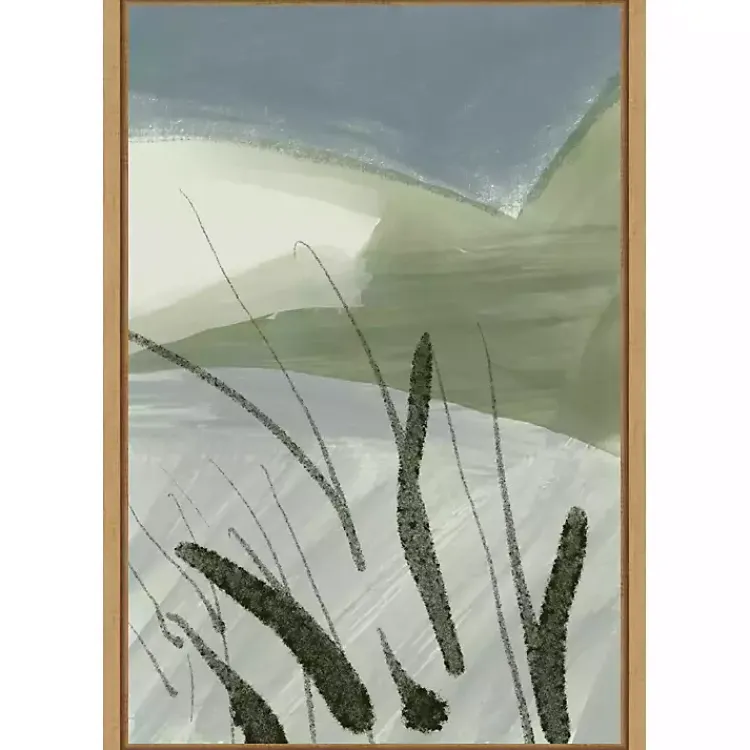 Canvas Art-Kirklands Home Cattail Abstract Framed Canvas Art Print