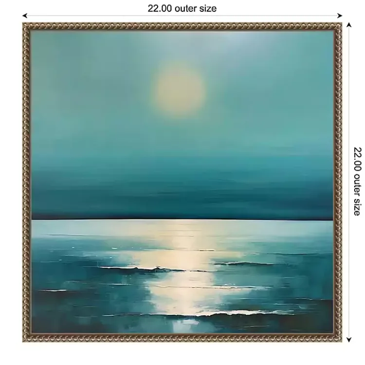 Canvas Art-Kirklands Home Sea Sunrise Framed Canvas Art Print