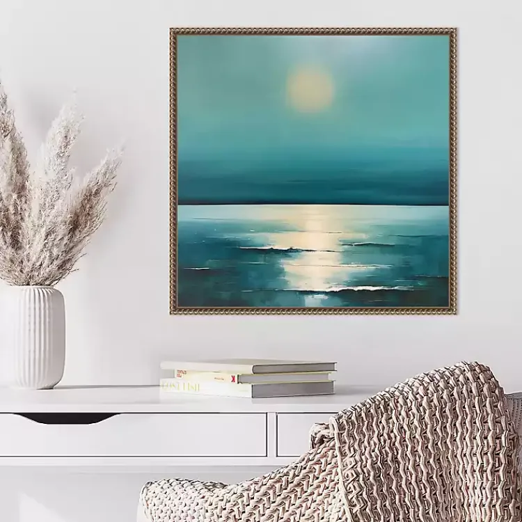 Canvas Art-Kirklands Home Sea Sunrise Framed Canvas Art Print
