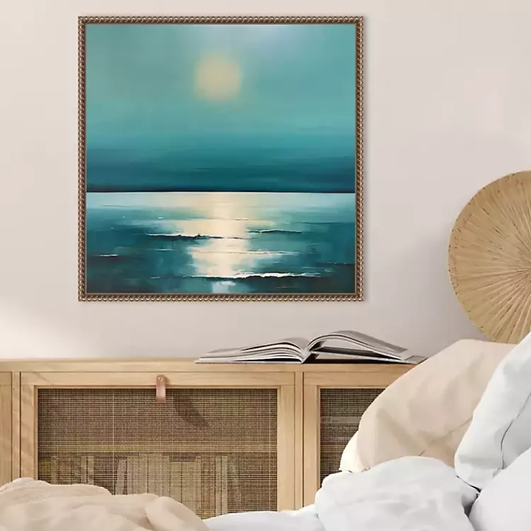 Canvas Art-Kirklands Home Sea Sunrise Framed Canvas Art Print