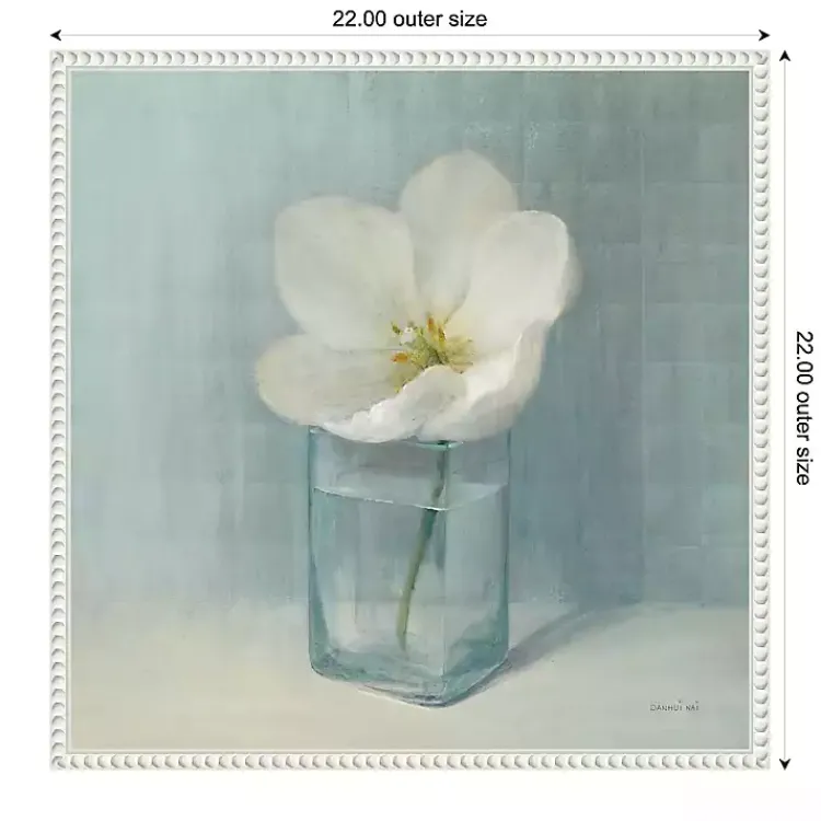 Canvas Art-Kirklands Home Single White Tulip Framed Canvas Art Print