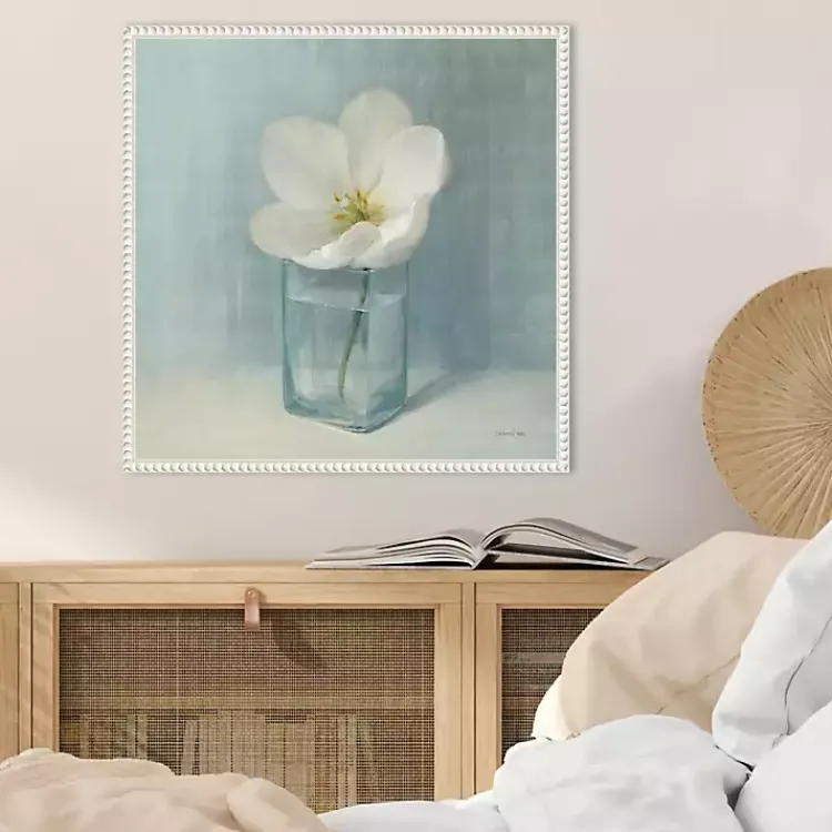 Canvas Art-Kirklands Home Single White Tulip Framed Canvas Art Print