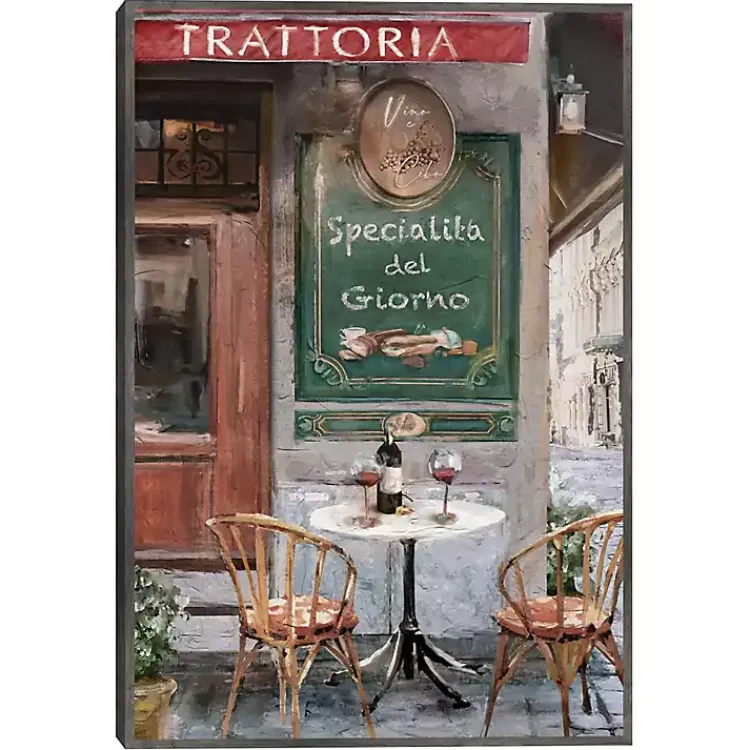 Canvas Art-Kirklands Home Table for Two Framed Canvas Art Print