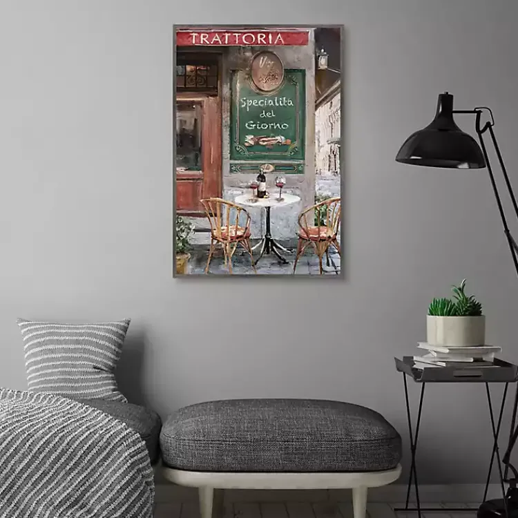 Canvas Art-Kirklands Home Table for Two Framed Canvas Art Print