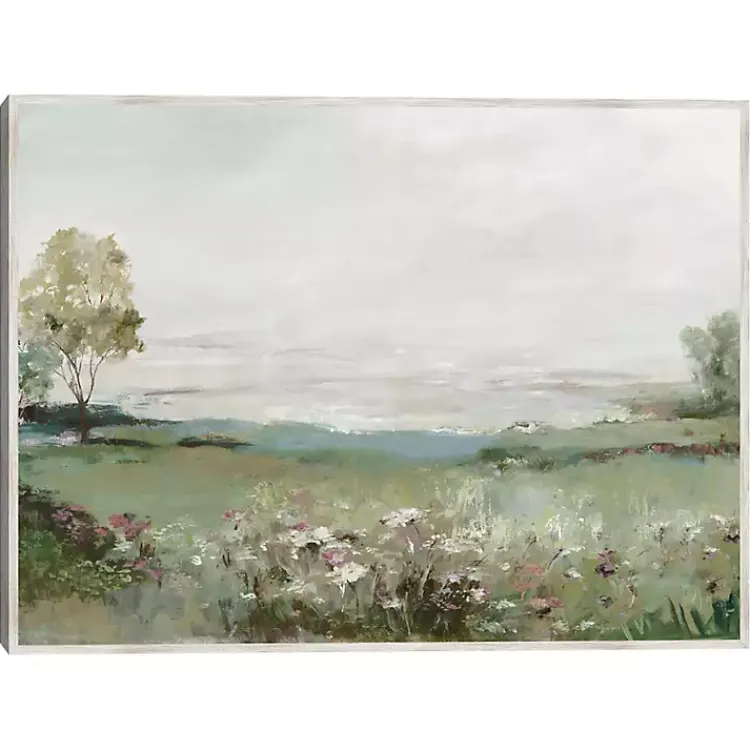 Canvas Art-Kirklands Home Green Prairie Field Framed Canvas Art Print