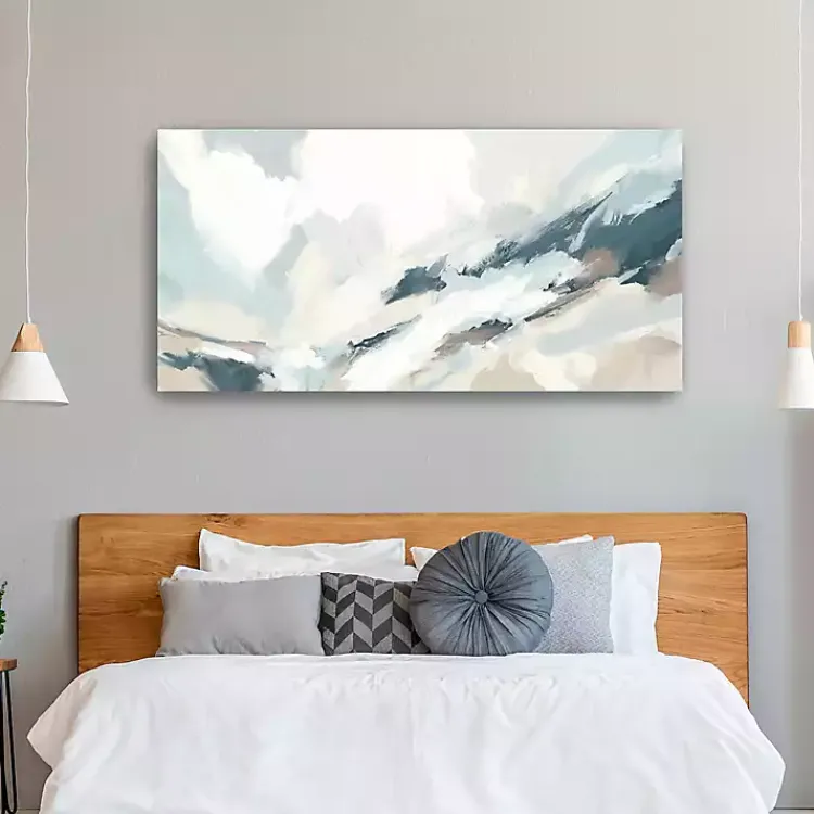 Canvas Art-Kirklands Home Blue Seaside Abstract Canvas Art Print