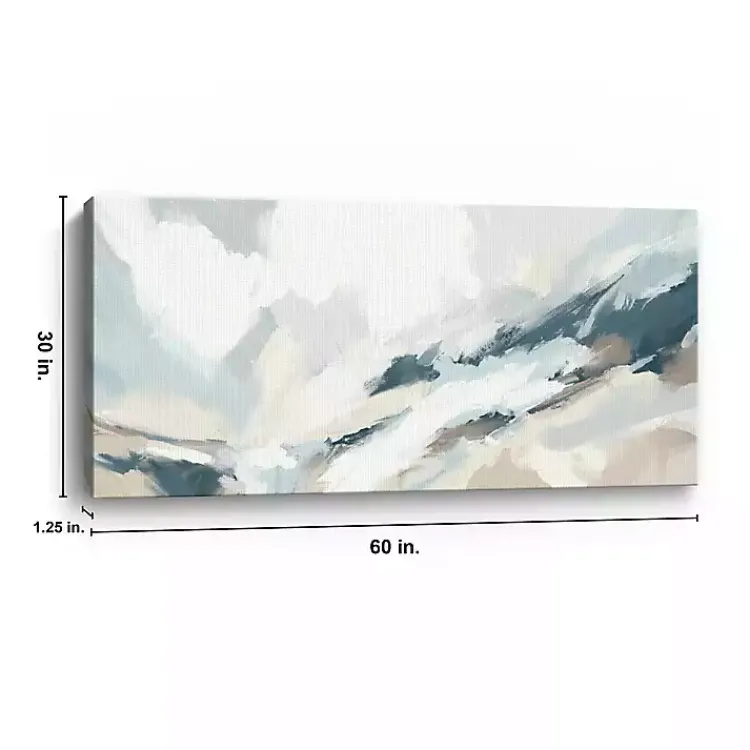 Canvas Art-Kirklands Home Blue Seaside Abstract Canvas Art Print