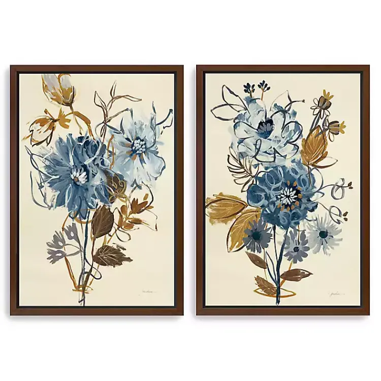 Canvas Art-Kirklands Home Down to Earth Framed Canvas Art Prints, Set of 2