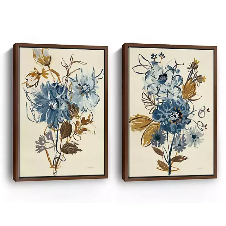 Canvas Art-Kirklands Home Down to Earth Framed Canvas Art Prints, Set of 2