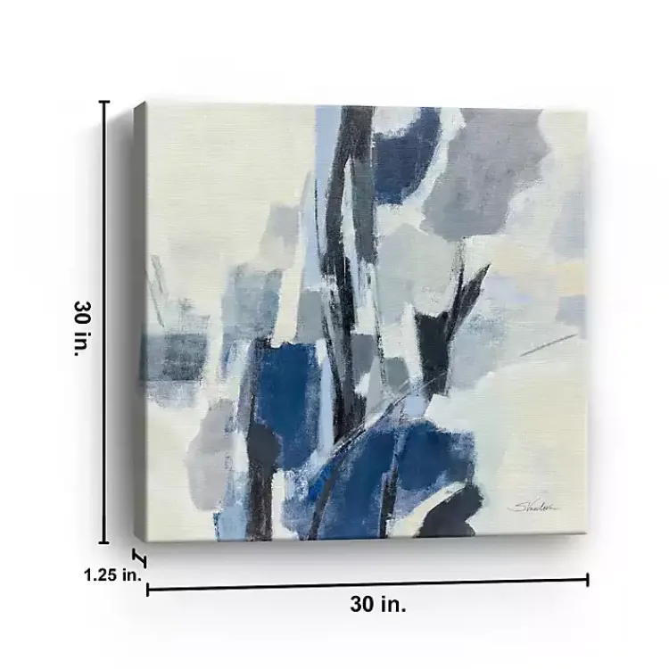 Canvas Art-Kirklands Home Indigo Mosaic Canvas Art Print