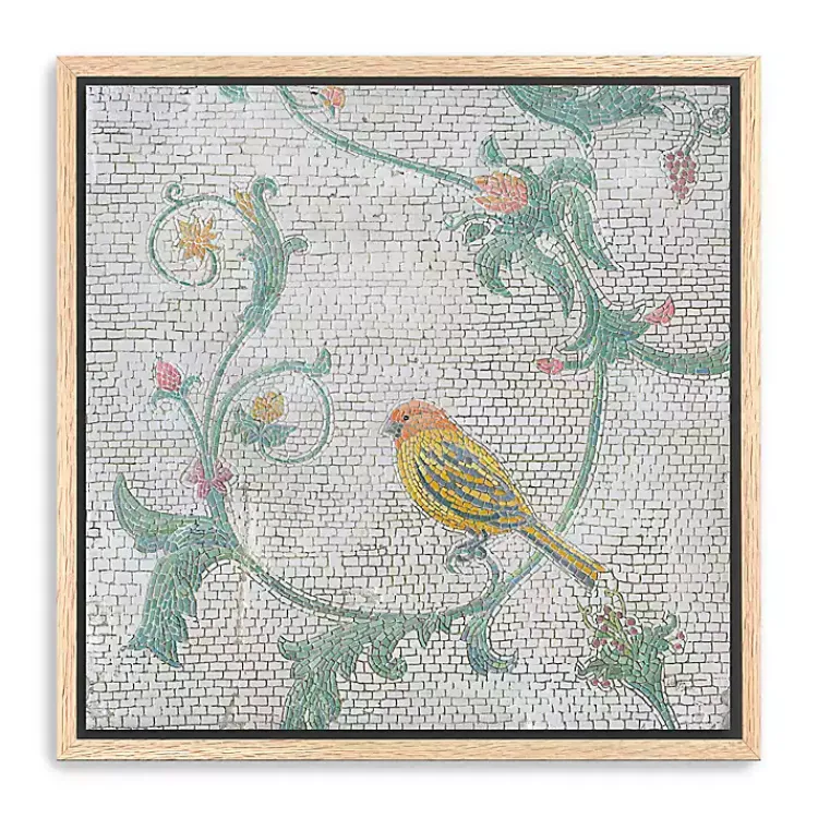 Canvas Art-Kirklands Home Mosaic Bird I Framed Canvas Art Print