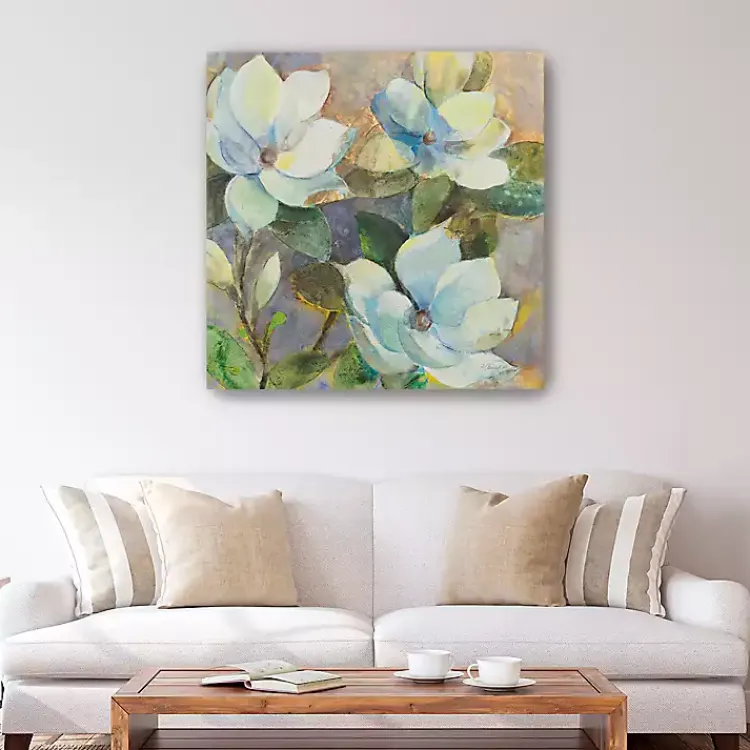 Canvas Art-Kirklands Home Blue Magnolias Canvas Art Print