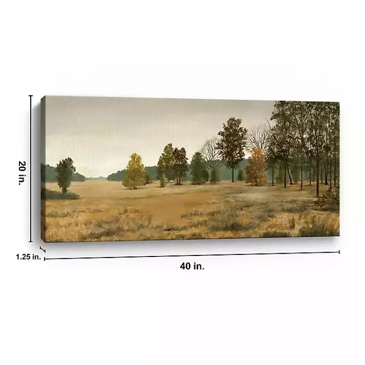 Canvas Art-Kirklands Home Panorama Tree Landscape Canvas Art Print Green