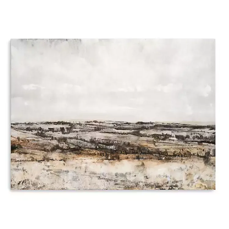 Canvas Art-Kirklands Home Distant Valley Canvas Art Print Gray