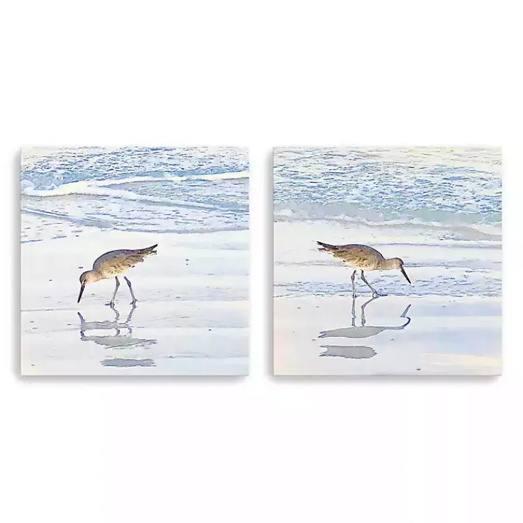 Canvas Art-Kirklands Home Sandpiper Dreams Canvas Art Prints, Set of 2 Blue