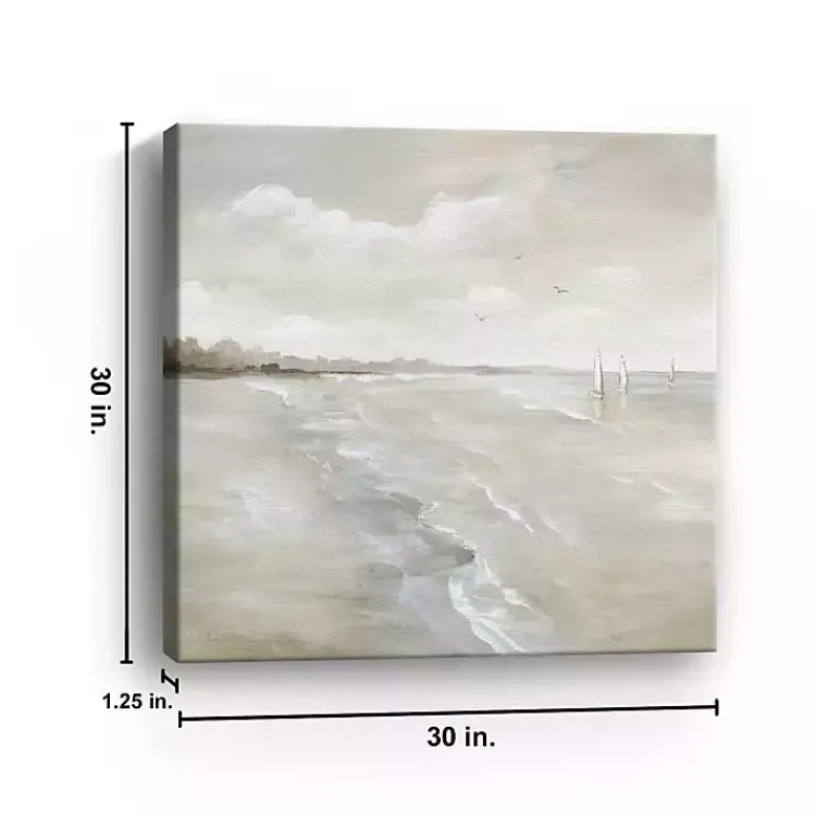 Canvas Art-Kirklands Home Sail Away Canvas Art Print Gray