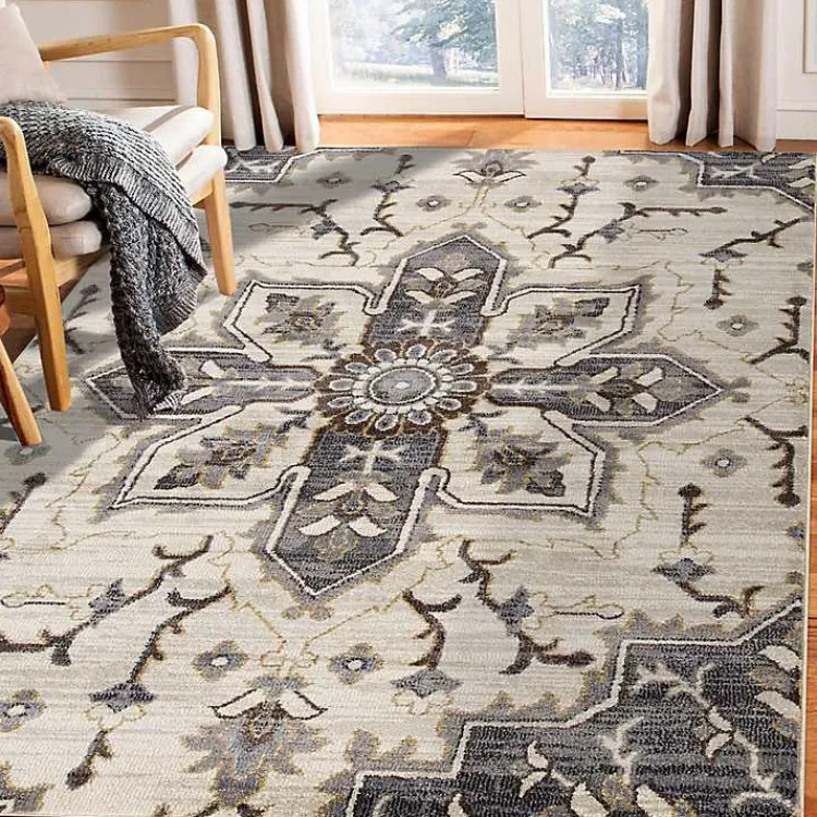 Area Rugs-Kirklands Home Jordan Eva Medallion Area Rug, 6x9