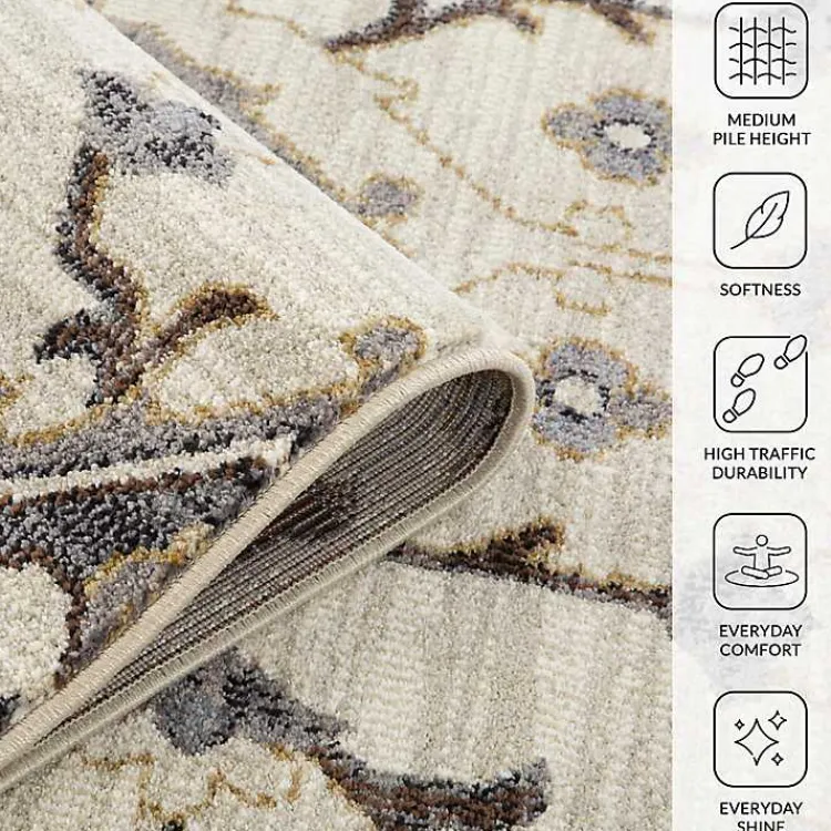 Area Rugs-Kirklands Home Jordan Eva Medallion Area Rug, 6x9