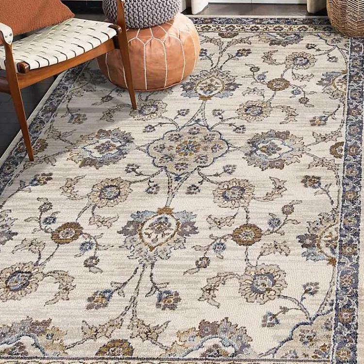 Area Rugs-Kirklands Home Jordan Bea Charcoal Area Rug, 7x10