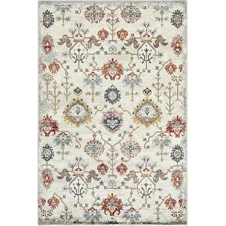 Area Rugs-Kirklands Home Elina Beige Accent Rug, 2x3 Tan