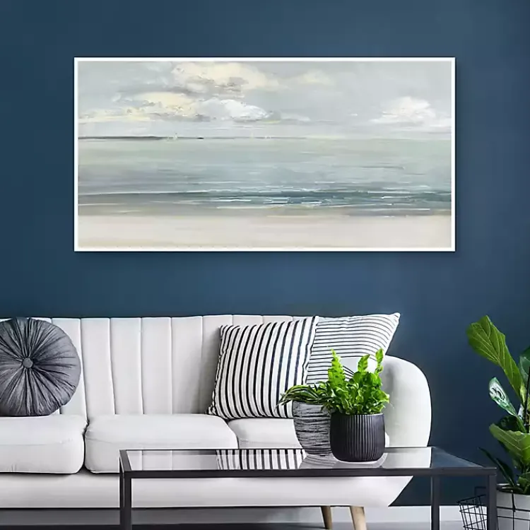 Canvas Art-Kirklands Home Serene Sound Framed Canvas Art Print Multi