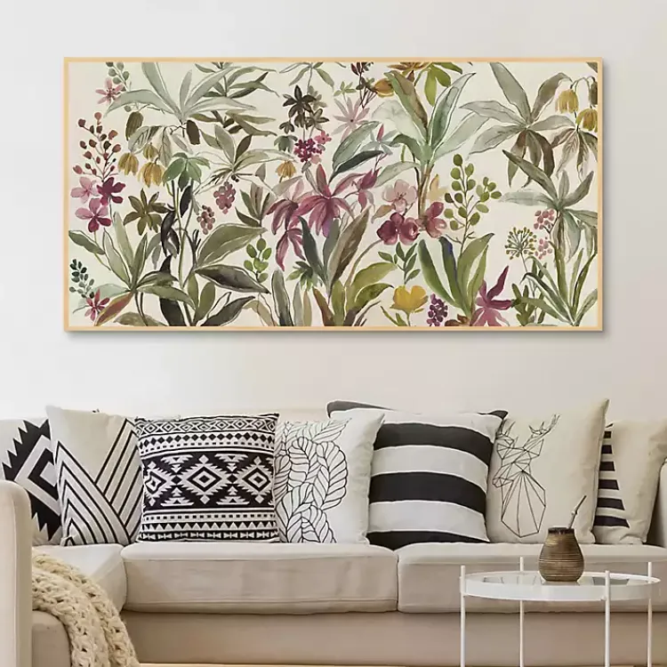 Canvas Art-Kirklands Home Garden Delight Framed Canvas Art Print Multi