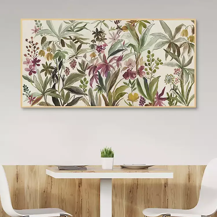 Canvas Art-Kirklands Home Garden Delight Framed Canvas Art Print Multi