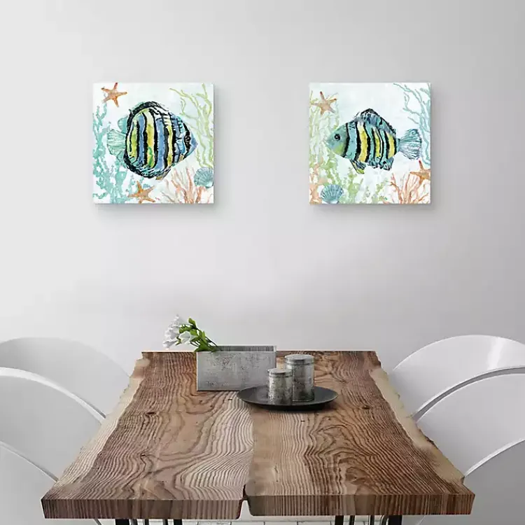 Canvas Art-Kirklands Home Colorful Swim Canvas Art Prints, Set of 2