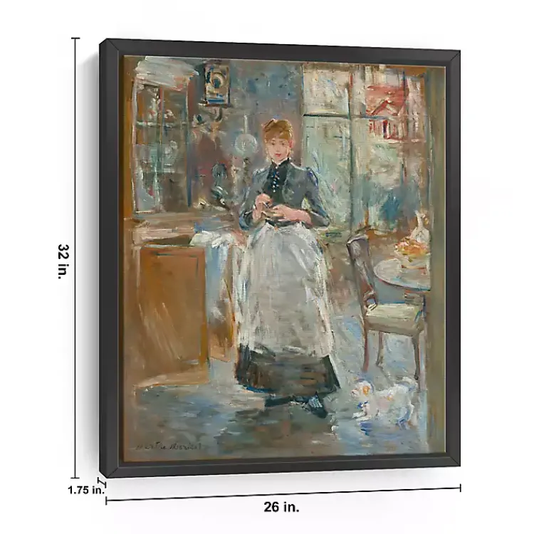 Canvas Art-Kirklands Home In the Dining Room 1875 Framed Canvas Art Print Multi