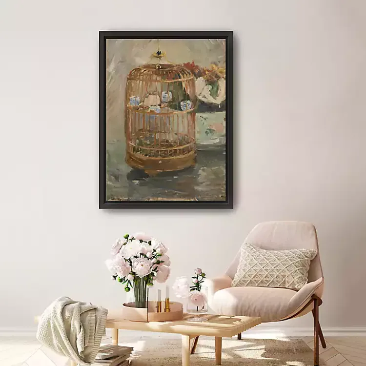 Canvas Art-Kirklands Home The Cage Morisot Framed Canvas Art Print Multi