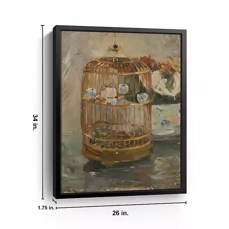Canvas Art-Kirklands Home The Cage Morisot Framed Canvas Art Print Multi