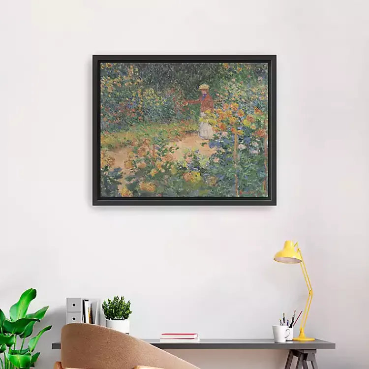 Canvas Art-Kirklands Home In the Garden Framed Canvas Art Print Green