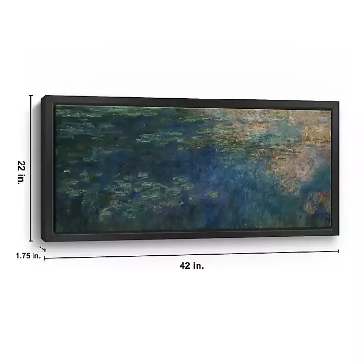 Canvas Art-Kirklands Home Reflections of Clouds Framed Canvas Art Print Blue