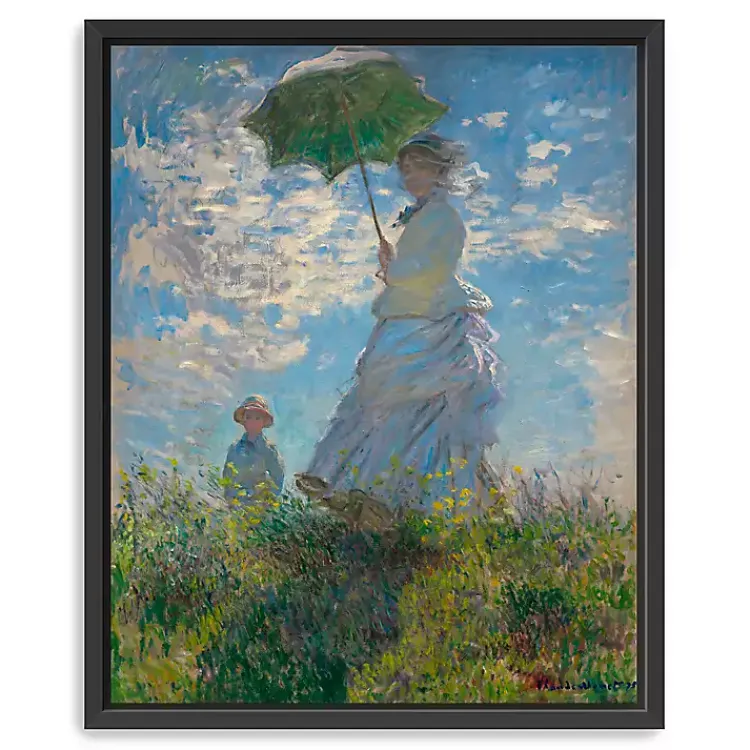 Canvas Art-Kirklands Home Madame Monet and Her Son Framed Canvas Art Print