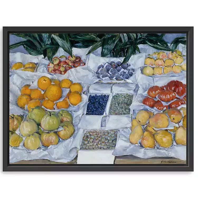 Canvas Art-Kirklands Home Fruit Displayed on Stand Canvas Print, 42x32 in.
