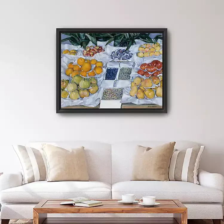 Canvas Art-Kirklands Home Fruit Displayed on Stand Canvas Print, 42x32 in.