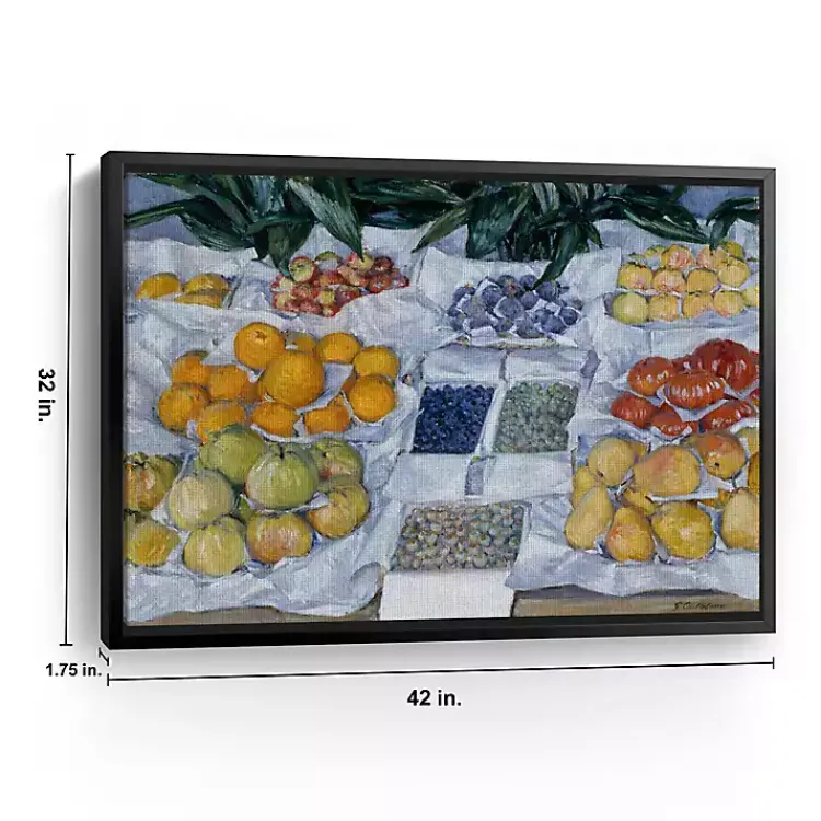 Canvas Art-Kirklands Home Fruit Displayed on Stand Canvas Print, 42x32 in.