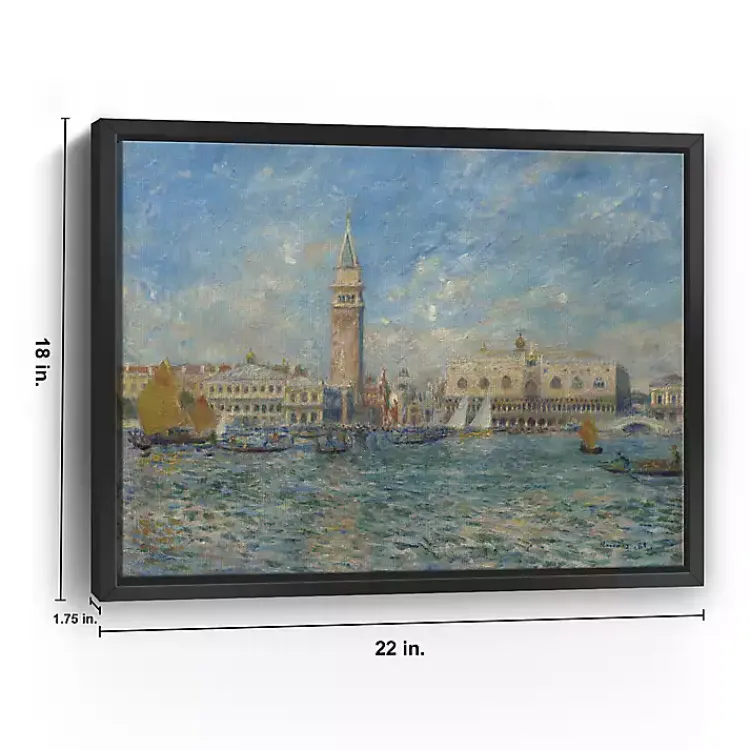 Canvas Art-Kirklands Home The Doge's Palace, Venice Canvas Art Print, 18x22 Blue