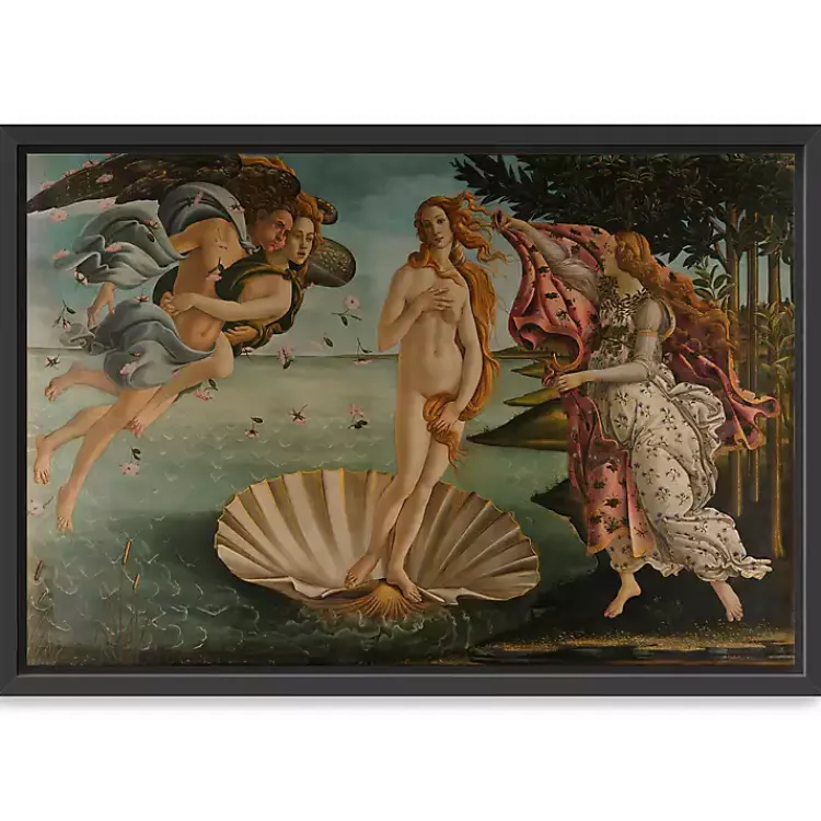 Canvas Art-Kirklands Home Birth of Venus Framed Canvas Art Print, 48x32 in. Multi