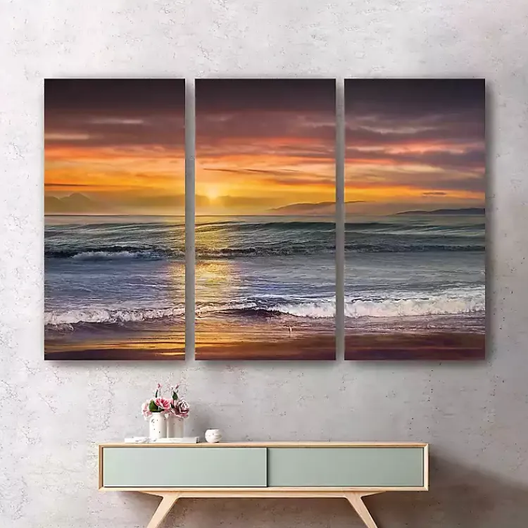 Canvas Art-Kirklands Home Sundownn Descanso Beach Canvas Art Prints Multi
