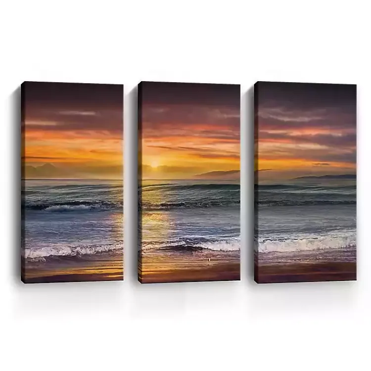 Canvas Art-Kirklands Home Sundownn Descanso Beach Canvas Art Prints Multi