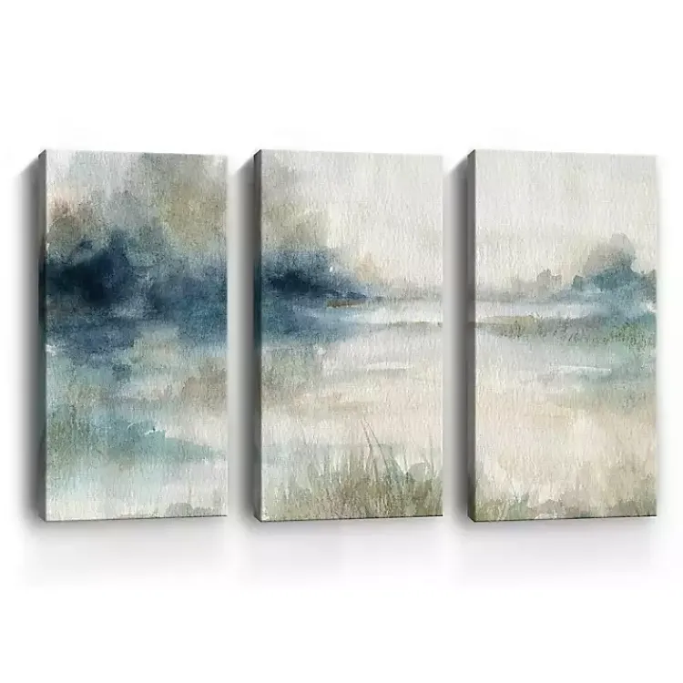 Canvas Art-Kirklands Home Evening Waters Canvas Art Prints, Set of 3