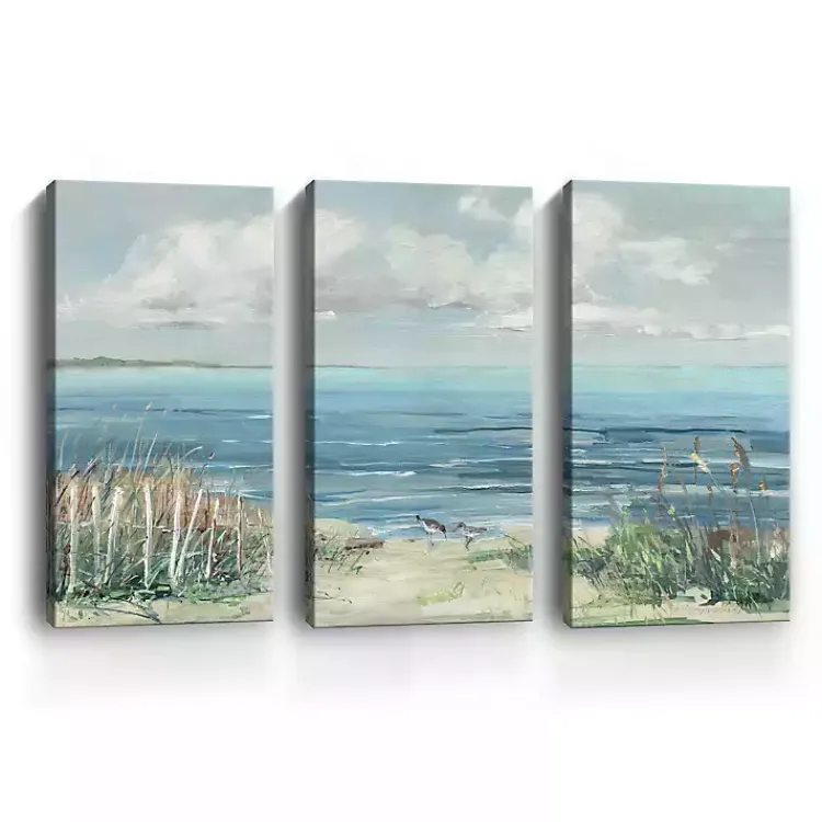 Canvas Art-Kirklands Home Lively Cove Canvas Art Prints, Set of 3 Multi