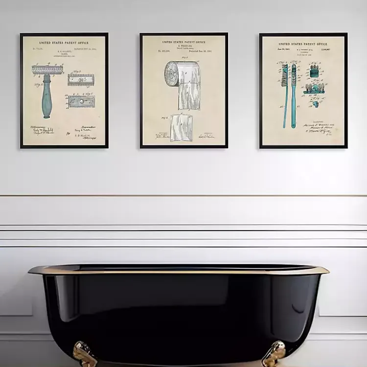 Framed Art-Kirklands Home Razor Patent Framed Art Print
