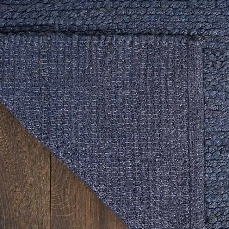 Area Rugs-Kirklands Home Jaxon Navy Natural Jute Area Rug, 4x6 Blue