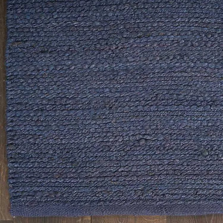 Area Rugs-Kirklands Home Jaxon Navy Natural Jute Area Rug, 4x6 Blue