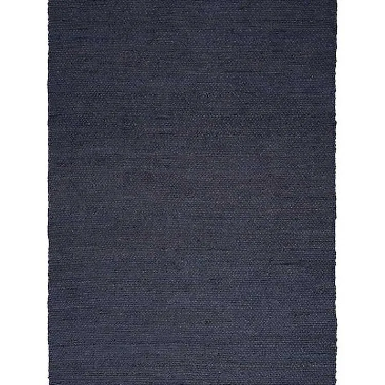 Area Rugs-Kirklands Home Jaxon Navy Natural Jute Area Rug, 5x7 Blue