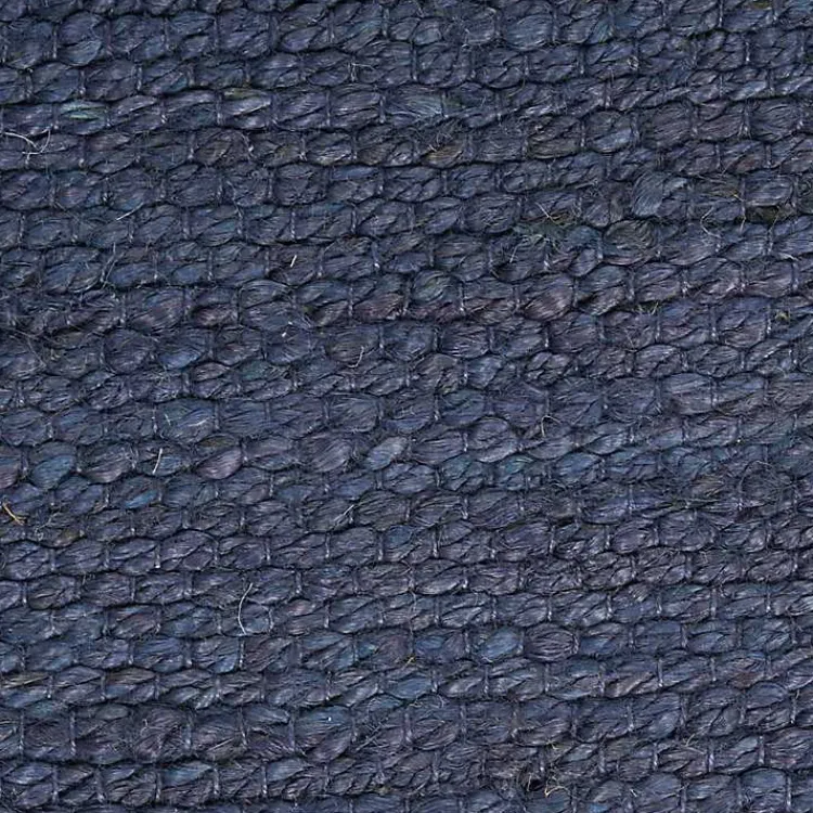 Area Rugs-Kirklands Home Jaxon Navy Natural Jute Area Rug, 8x10 Blue