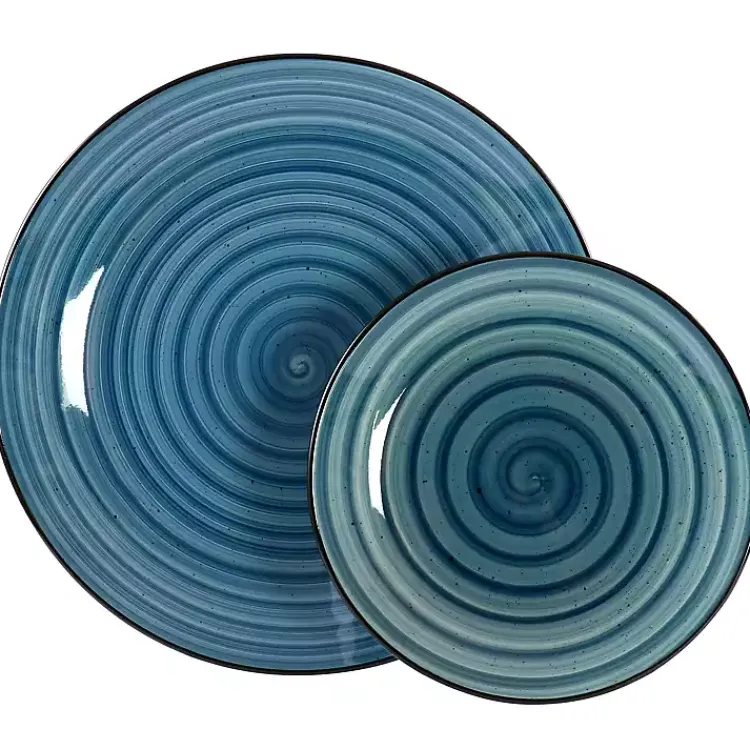 Dinnerware-Kirklands Home Gia Stoneware 24-pc. Dinnerware Set Blue